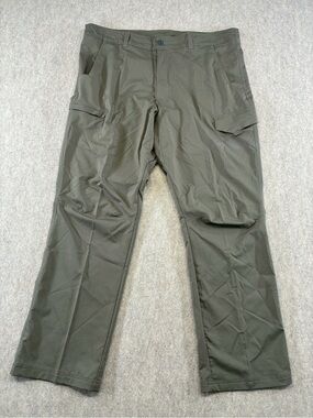 Pacific Trail Men's Cargo Outdoor Pants Olive Green 40x32 Stretch Hiking Utility